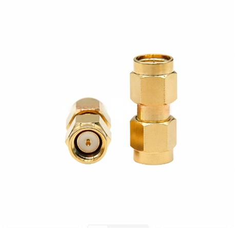 Gold Plated Brass PCB Jack Connector High Reliability SMA Female Bulkhead Connector SMA-KY