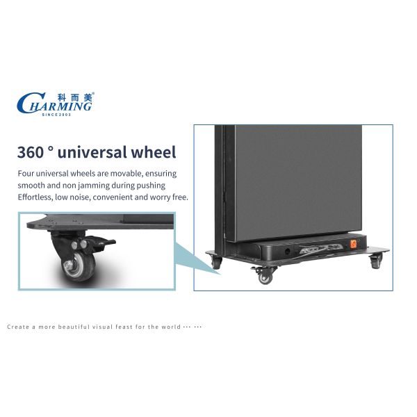 Mobile App Controlled Indoor LED Video Wall with Wireless Program Publishing and Front Maintenance
