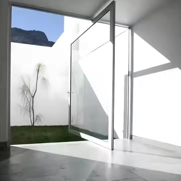 Modern Residential Design Aluminum Pivot Door with High-Quality 304 Stainless