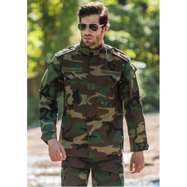 ACU Woodland Army Combat Military Camouflage Uniform High Density Ripstop Fabric