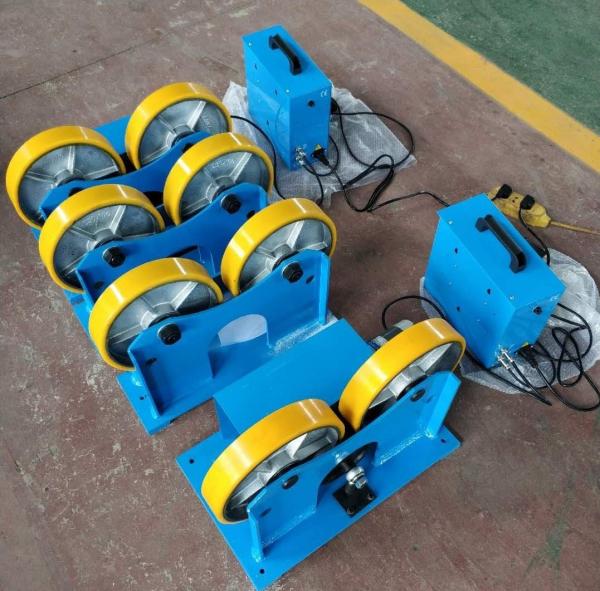 Rolos rotativos giratórios autoajustáveis ​​para soldagem de rodas de aço 1.000 mm 0,35 kw