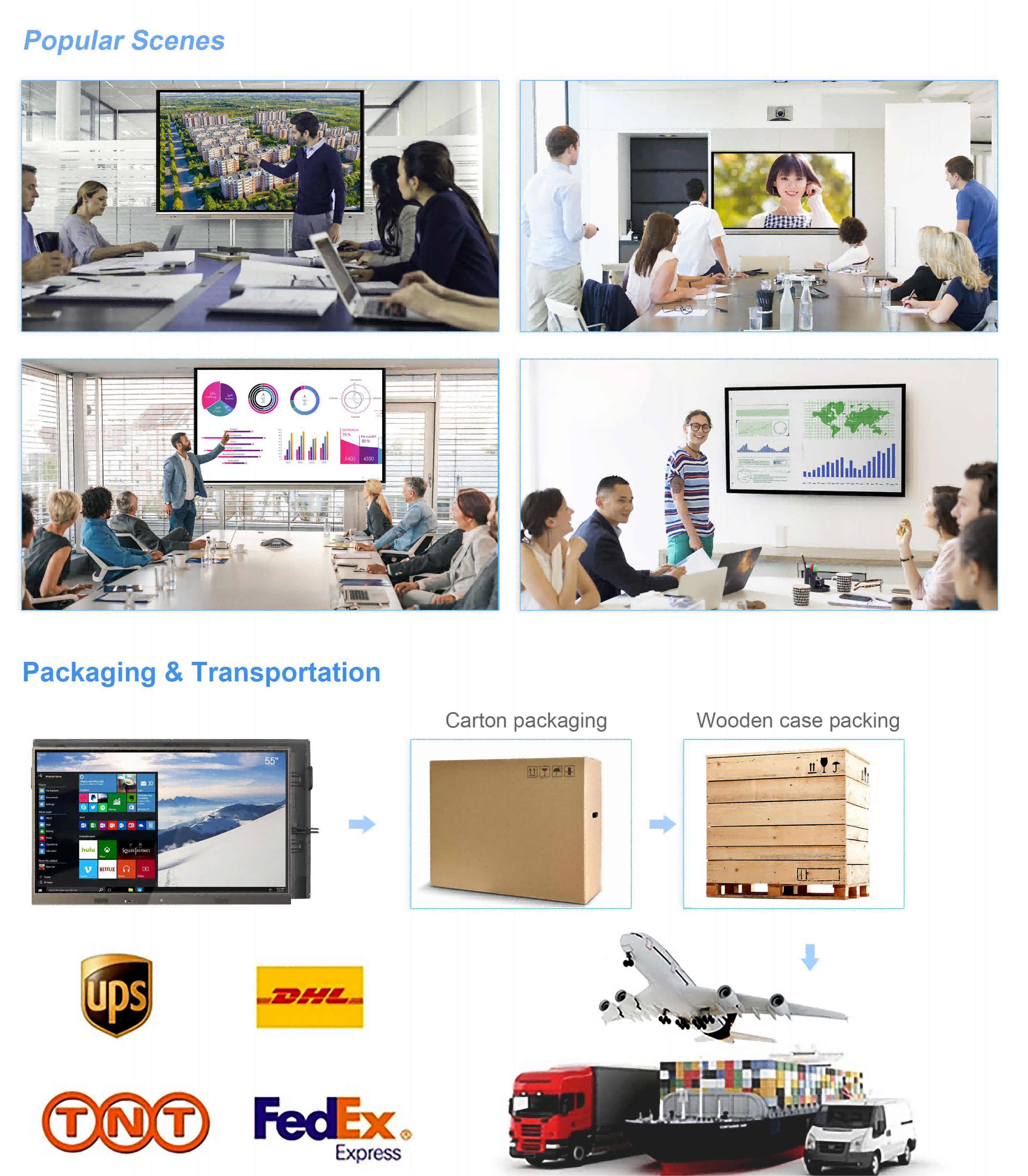 MJK 55 Inch OEM Interactive Whiteboard Durable Full Color 1080p HD Display 1 Year Indoor Use Infrared Touch for School Education