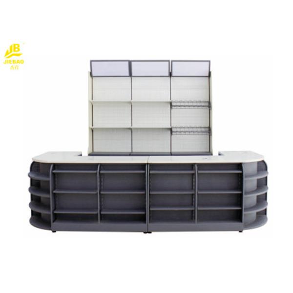 3400x600x2100mm Supermarket Checkout Stands , CR Steel Modern Retail Checkout Counters