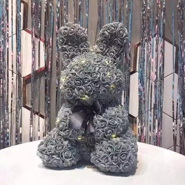 Wholesale Price 40cm height Foam Rose Bunny Girl Friend Rose Rabbit