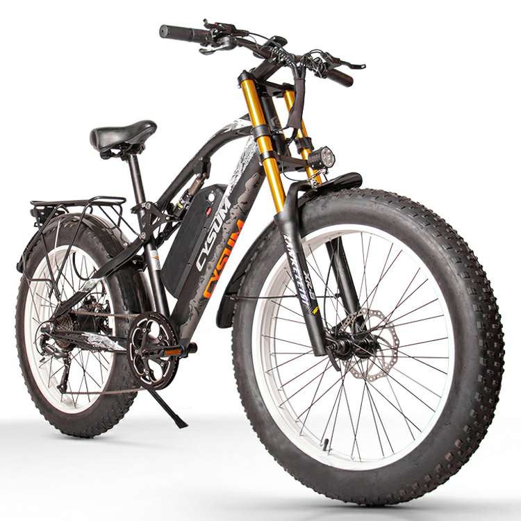 Подвес ЗАПАСА США ЕС двойной с дороги 26 автошина 17Ah Cysum M900 Avis Ebike 4,0 автошины дюйма жирная