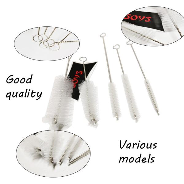 Industrial Nylon Pipe Cleaning Brushes Eco Friendly 304 Stainless Steel 15.5cm