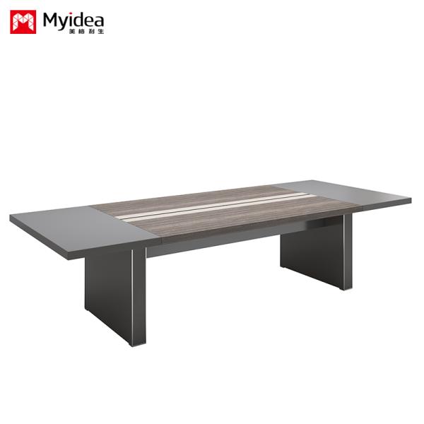 Morandi Color Conference Table Routing System Company Office Meeting Room Reception Desk and Chair Combination