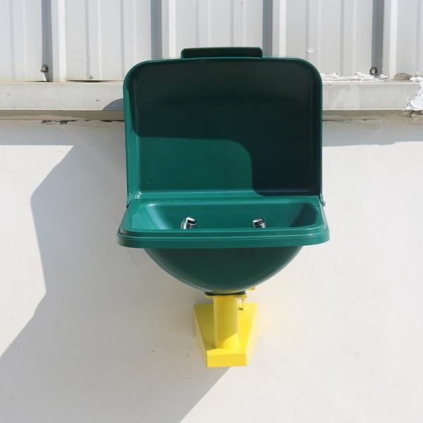 Anti-corrosion Wall-mounted ABS-cover ABS basin eye washer Auto open and close eyewash station