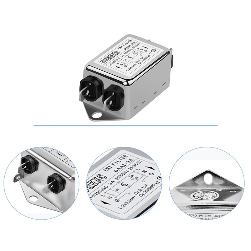 ROHS EMI фильтр однофазный фильтр DAA1-1A 3A 6A 10A