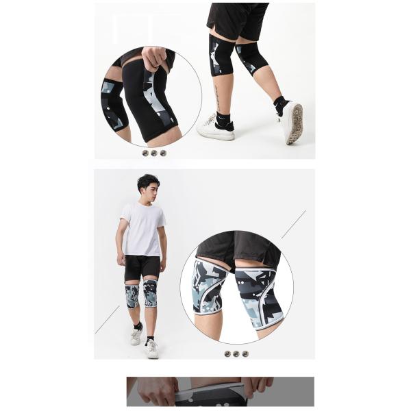 Neoprene sports knee pads SCR diving material knee pads weightlifting knee pads 7mm customizable