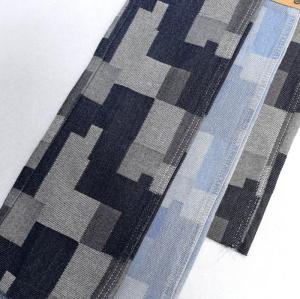 Jeux de cartes irréguliers Jacquard Tissu imprimé Non élastique Denim Pour Les