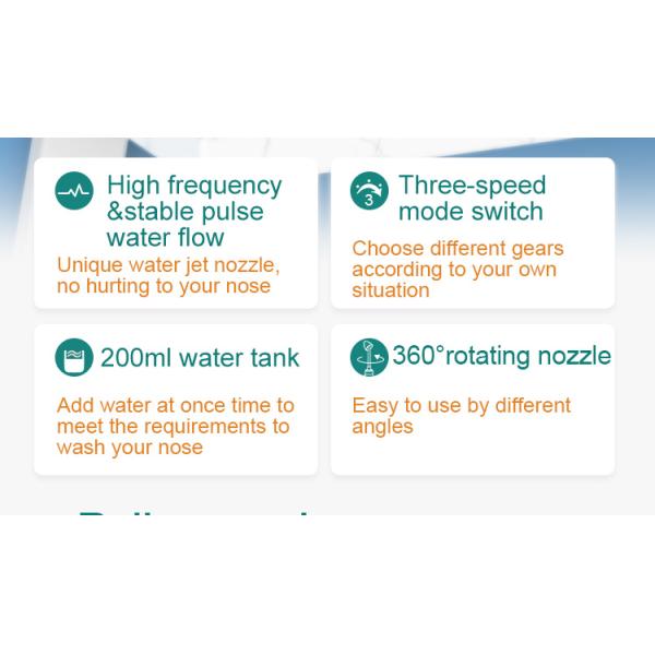 Уборщик Nicefeel 300ml IPX7 водоустойчивый электрический носовой