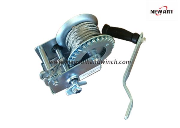 CE Standard Steel A3 Portable Manual Hand Winch For Trailer Boat 272kg Capacity