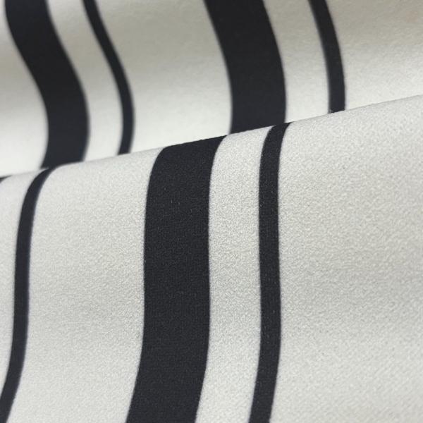 Red Solid Color Polyester Scuba with Crepe Effect