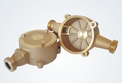 Corpo de bronze automático do medidor de água da carcaça de areia, medidor de fluxo do medidor da água do de alta capacidade