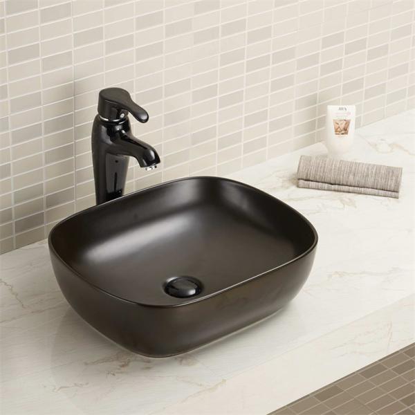 Not Breeding Bacteria Above Counter Bathroom Wash Basin Pink Easy Clean Ceramic Sink