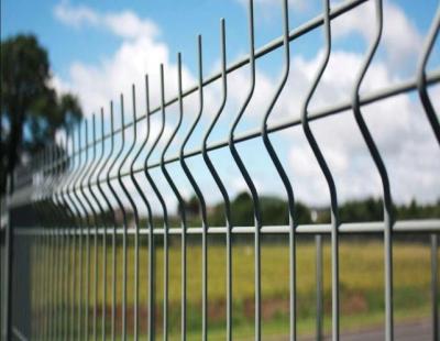 o pó 3D revestido curvou o cargo de Mesh Fencing With Square Round do fio de metal de 3mm