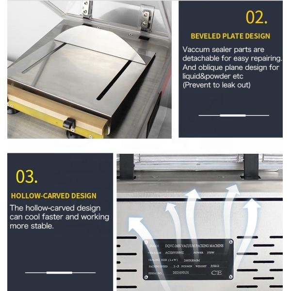 Маленькая автоматическая вакуумная пищевая аппаратная кожа упаковка пластиковые пакеты машина 580420570 мм