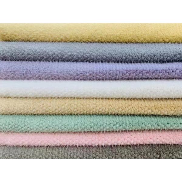 Polyester Fur Rabbit hair Jacquand new designs Static-free for High fashion elegant Dress OEKO-TEX Quality standard