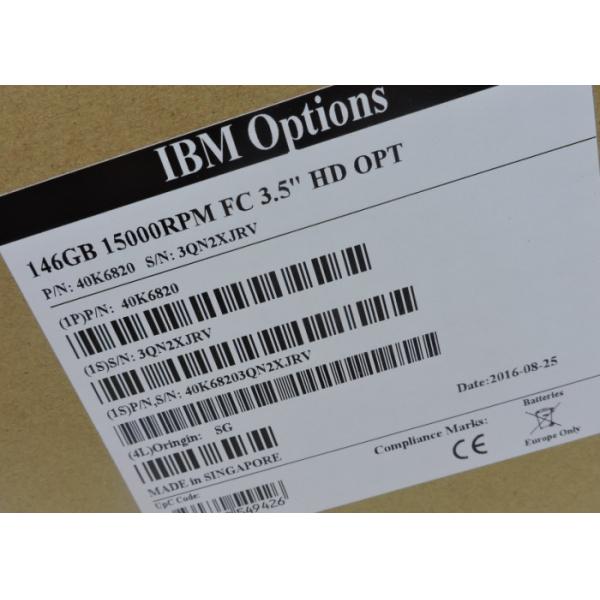 40K6823 40K6820 23R1776 2.5 Inch SAS Drives , IBM Hard Drive 146G 15K FC DS4300/4700