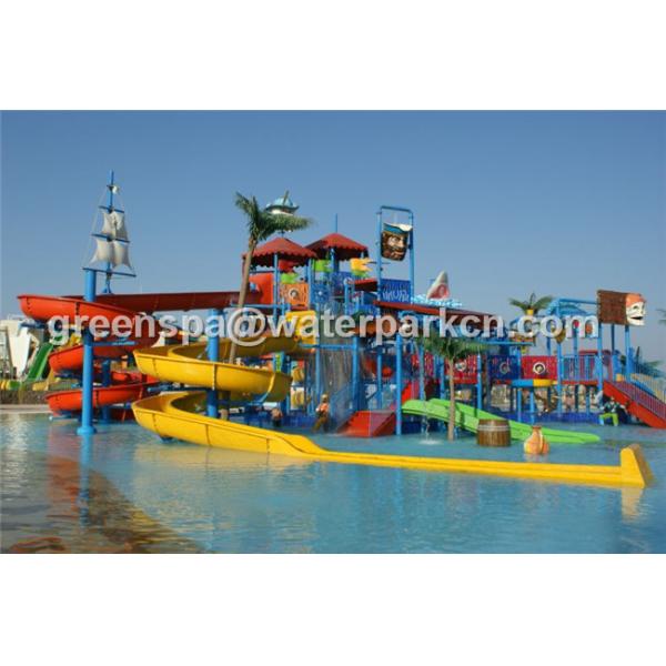 Giant Aqua Park / Water Park Slides Integrated Amusement Ride With N Slide