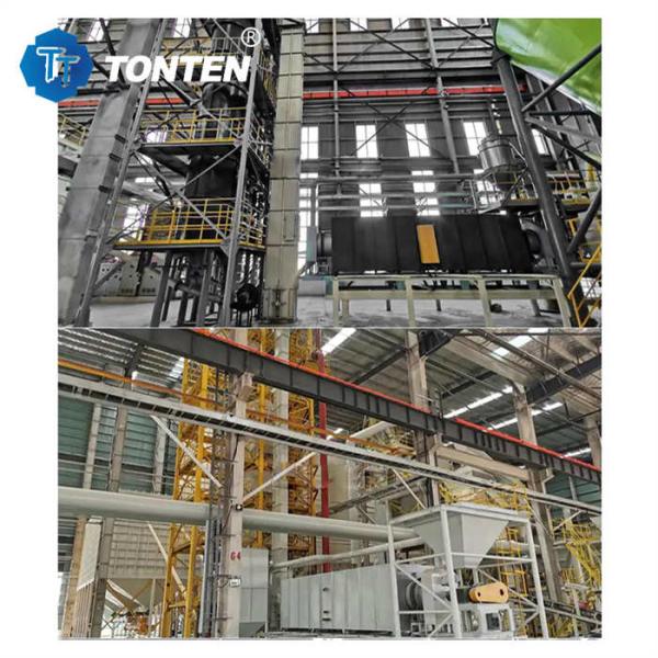 TONTEN Industrial Glass Crusher Machine Production Line To Sand 6-25t Per Batch
