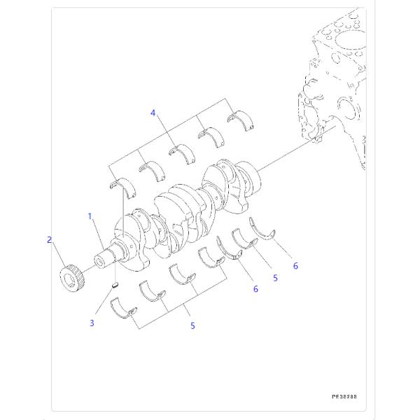 6204-21-8100 6204218100 6204218120 Main Bearing For KOMATSU PC118MR PC200 PC210 PC220
