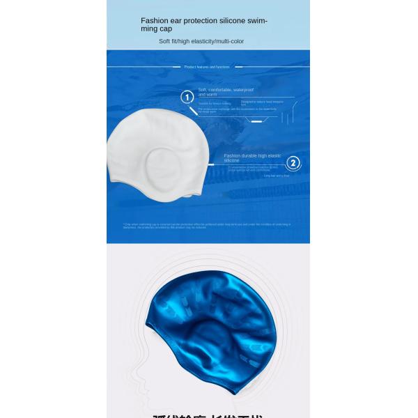 Chapeau de bain pour femmes Protecteur contre l'humidité Pour les oreilles Cheveux longs Bonnet de bain sans odeur