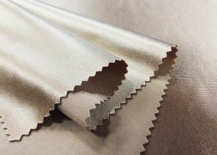 250GSM Bathing Suit Material / Swimming Costume Fabric 90% Nylon Knit Noble Golden