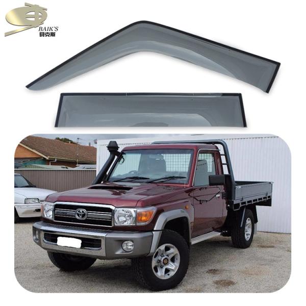 Dark Smoke Window Vent Shades Single Cab For Toyota Land Cruiser Fj70 Fj79