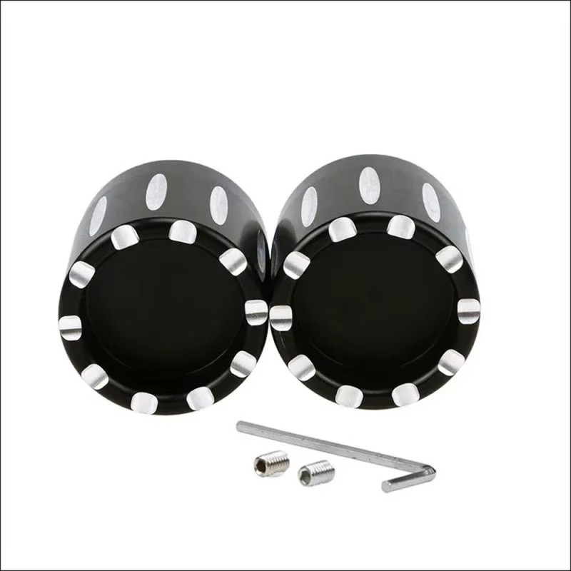 Motorcycle CNC Edge Cut Front Axle Nut Cover Bolt Kit For Honda Suzuki Kawasaki Yamaha Harley Shadow VT 750 1100 Bobber