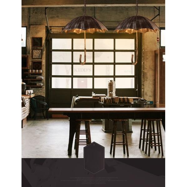 Retro creative umbrella lamp wind industrial loft do the old wrought iron chandelier（WH-VP-148)