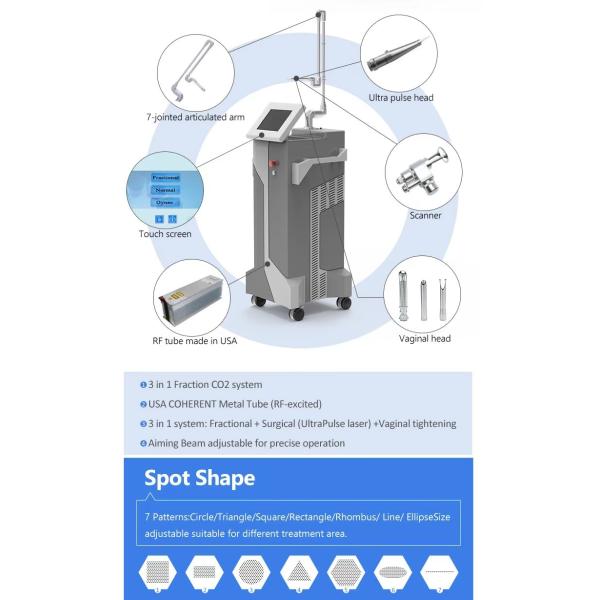 Skin Tightening Clinic Co2 Fractional Laser Machine Air Cooling