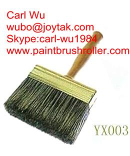 Natural pure bristle Chinese bristle synthetic mix shed fence paint brush wood handle plastic handle 4 inch WB-005