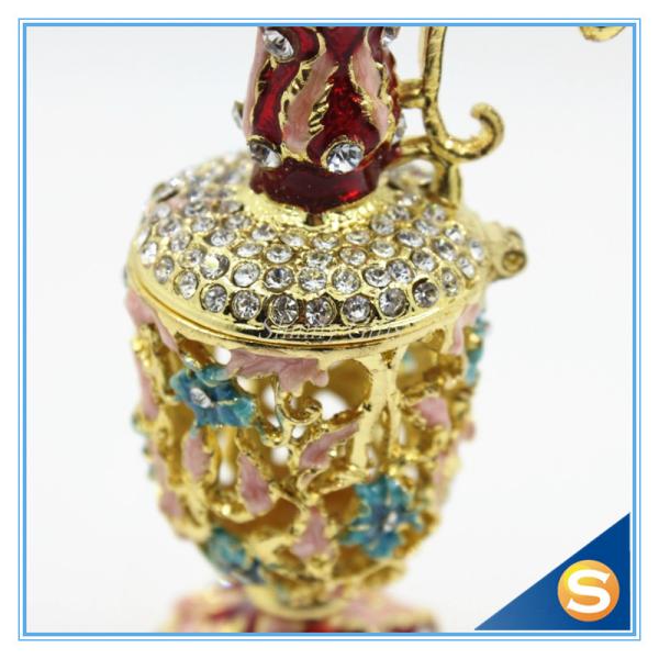 Hot Sale Vase Trinket Box Crystal Hollowed-out Jewelry Box SCJ593