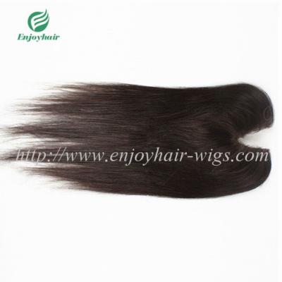 U-part Lace top closure 4''x4''brazilian virgin hair natural color 10''-24''L three clips