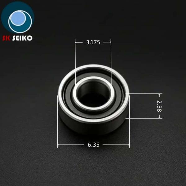 SR144TLZN 3.175*6.35*2.38 High Speed Dental Bearing Silver Noise Level Less than 30 dB Precision Grade P4