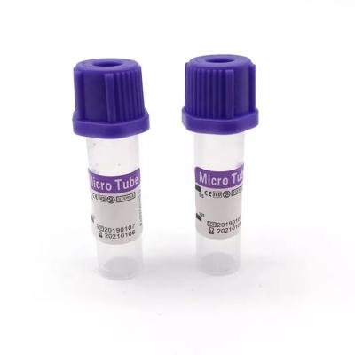Purple Pediatric Vacuum Tubes 0.5ml Small Volume Blood Collection Tubes