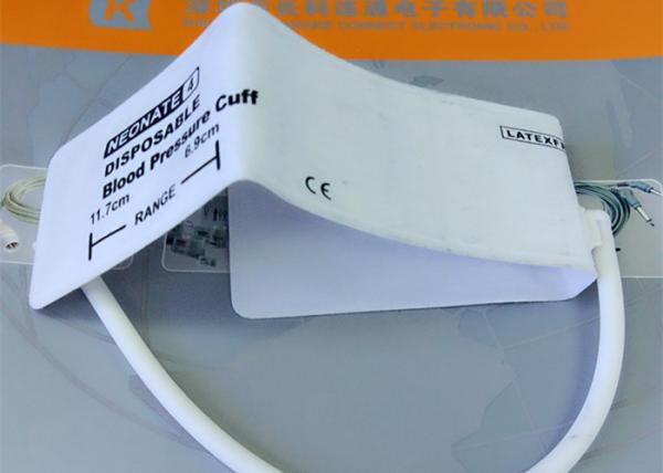 Animal TPU Material Non Invasive Blood Pressure Cuff , Neonate3 Disposable NIBP CUFF