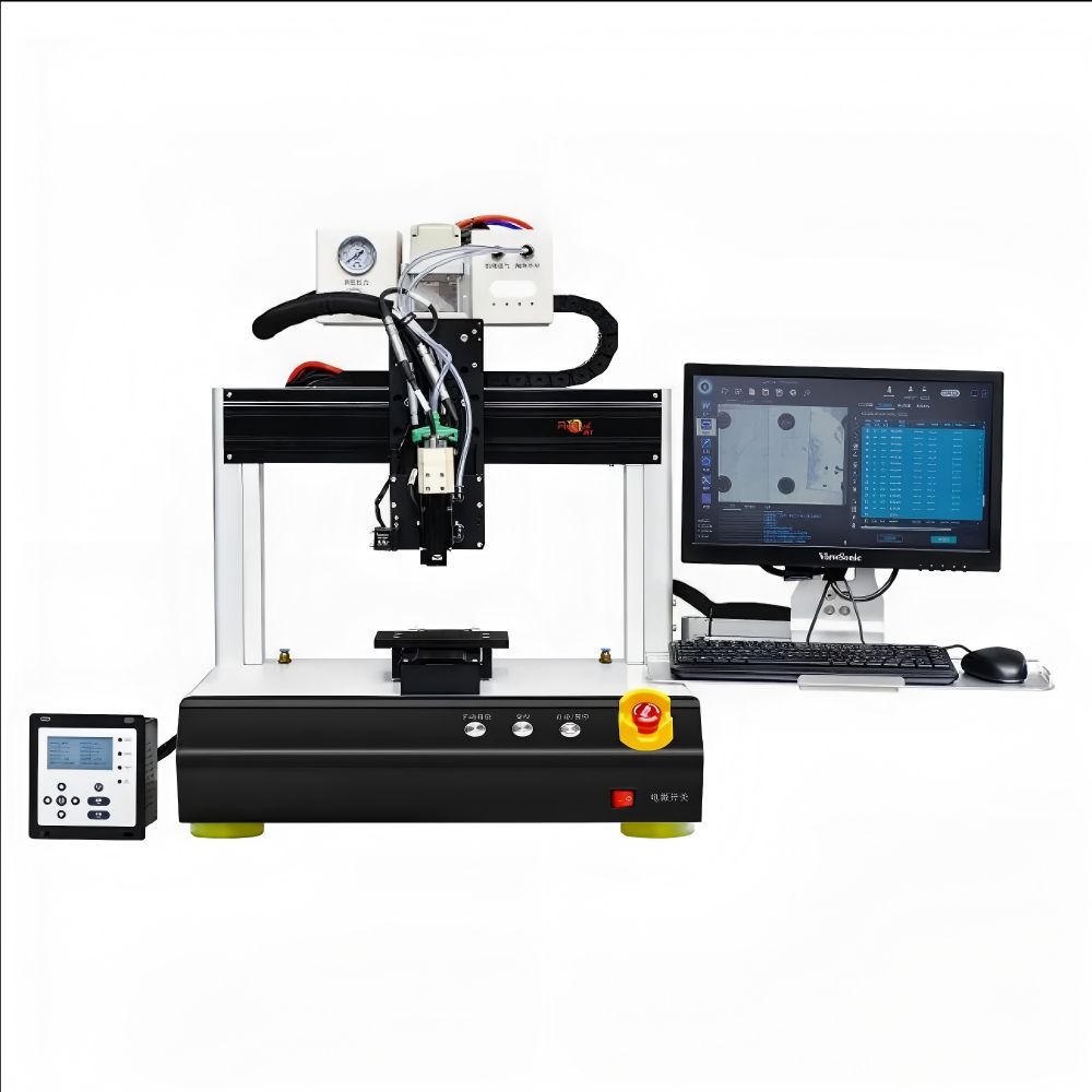 MY-114 Automatic CCD Visual Three Axis Desktop Glue Dispensing Robot High Precision Visual Programming Dispenser Machine