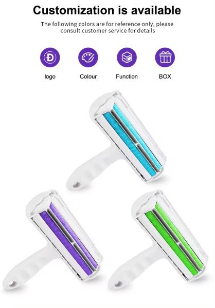 Plastic Pet Cleaning Tools Custom Logo Dog Lint Rollers Reusable