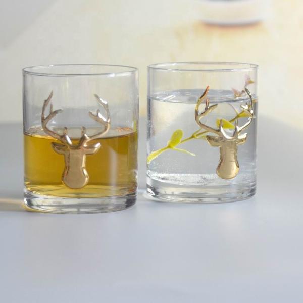 Decorative Round Personalised Whisky Glass For Christmas