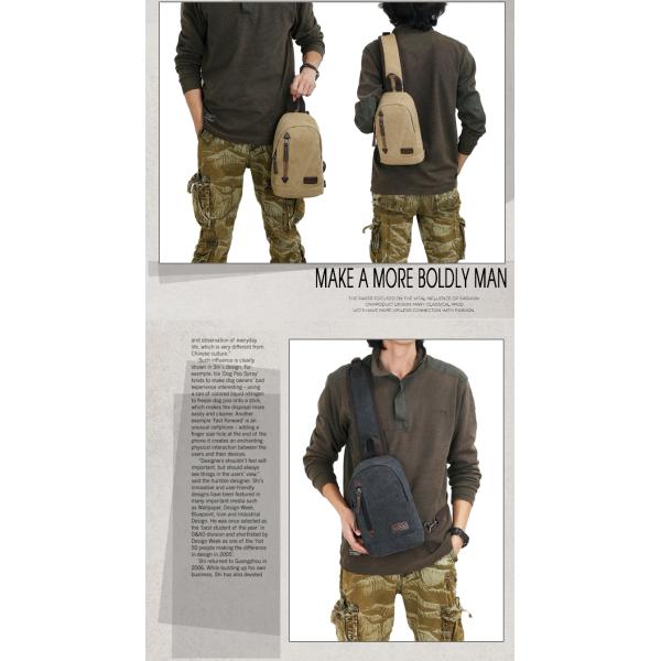 New Canvas Bag Messenger Shoulder Men Bag Chest Bag
