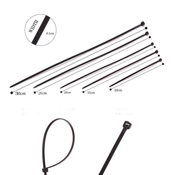Extra Long Multi Colored Zip Ties , Flat Zip Lock Cable Tie 2.5 X 100mm