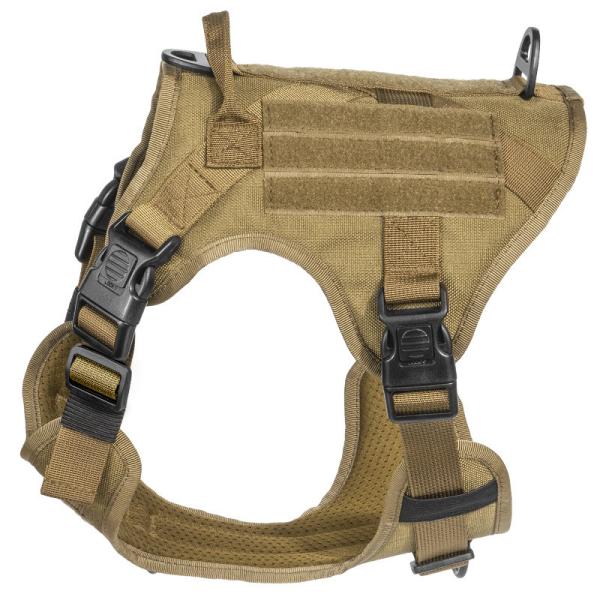 Chicote de fios militar tático do cão da veste com segurança tática do ODM Molle da curvatura para o serviço & a veste militar de formação do cão
