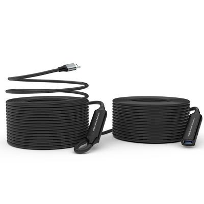 10 mètres câble d'extension actif USB 3.0 avec deux amplificateurs de signal