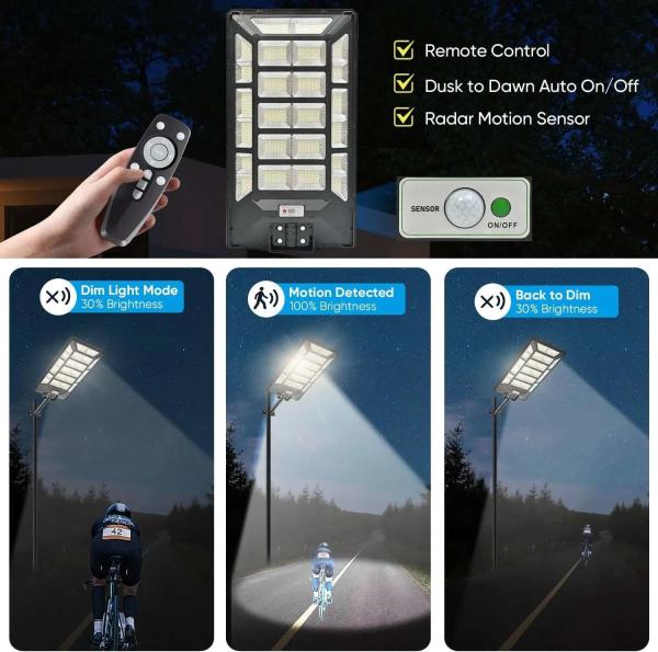 Solar Outdoor Garden Lamps Ultra-bright Human-sensing Integrated Waterproof Engineering Street Light
