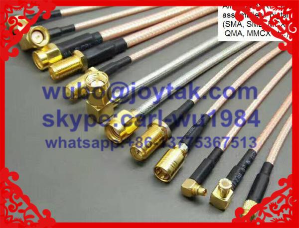 Made in Korea premium quality 18G stainless steel RF connector N male to SMA male with RG141 cable assembly