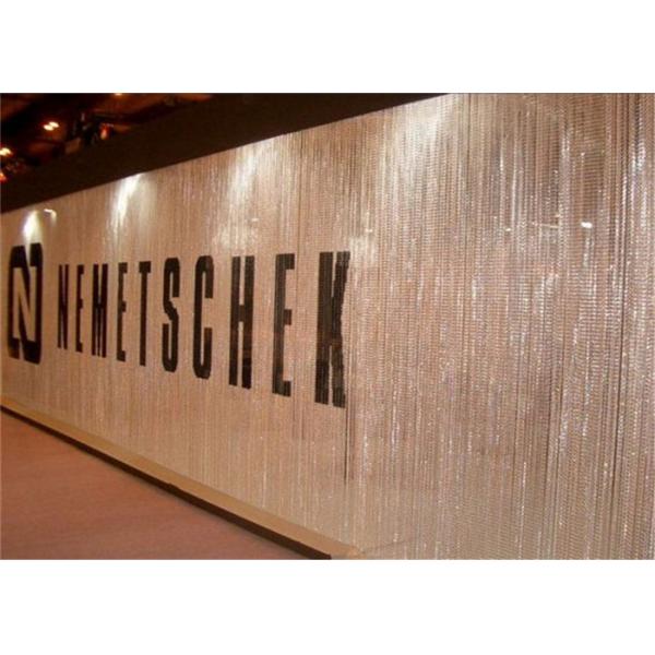 Silver Interior Shiny Decoration 1.7mm Fly Screen Chain Curtain