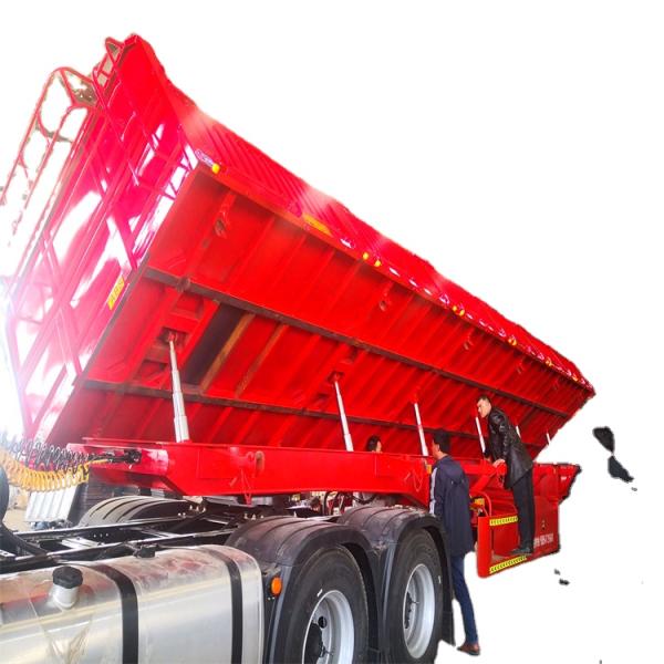 Customized Semi-Trailer Utility Side Lifting Dump Semi Trailer 13T 14T 16T 18T Axle